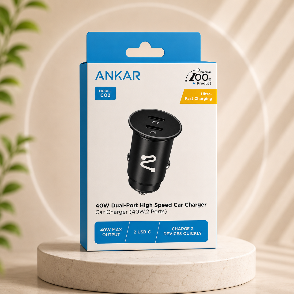 شاحن عربية Anker CO2